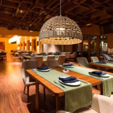 Abat-Jour en Rotin Boho