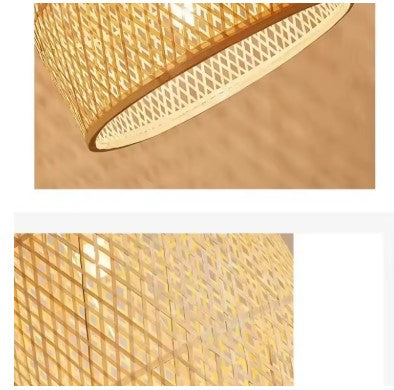 Abat-jour en bambou artisanal