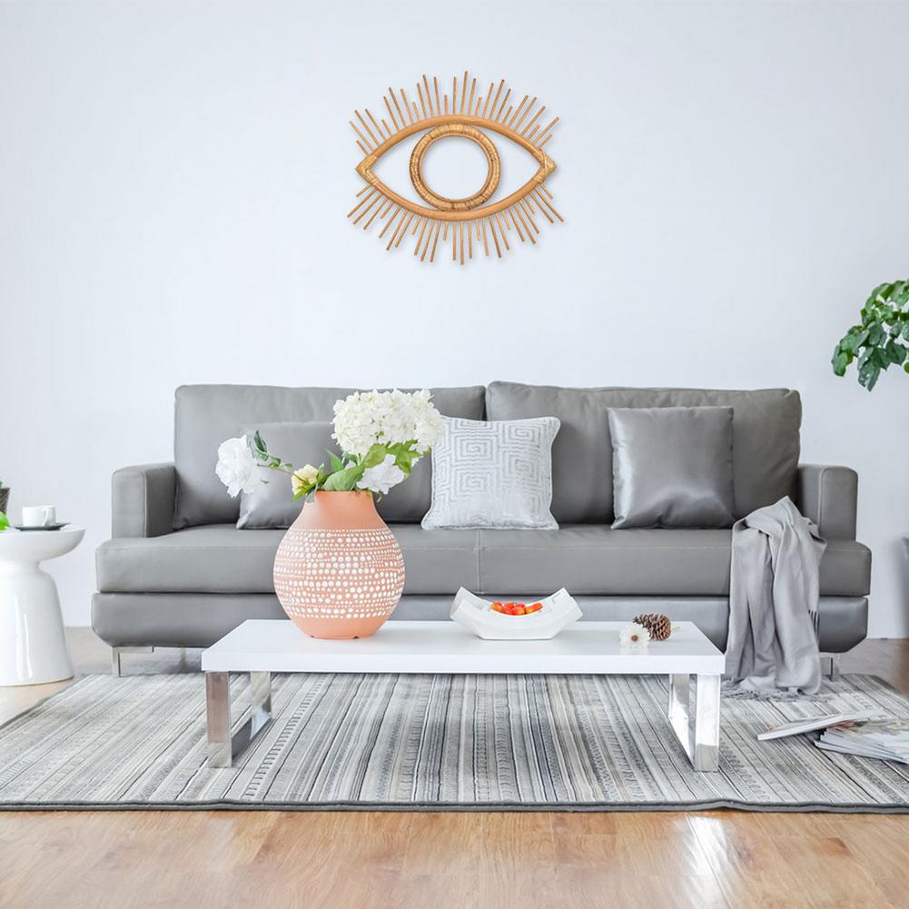 Miroir en Rotin Forme d'Œil | ORION