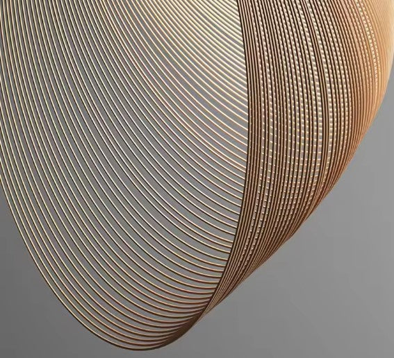 Suspension rotin design moderne