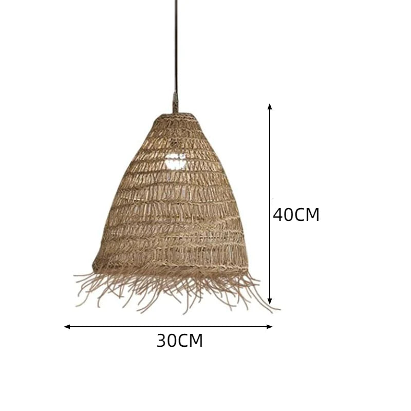 Suspension Rotin Conique