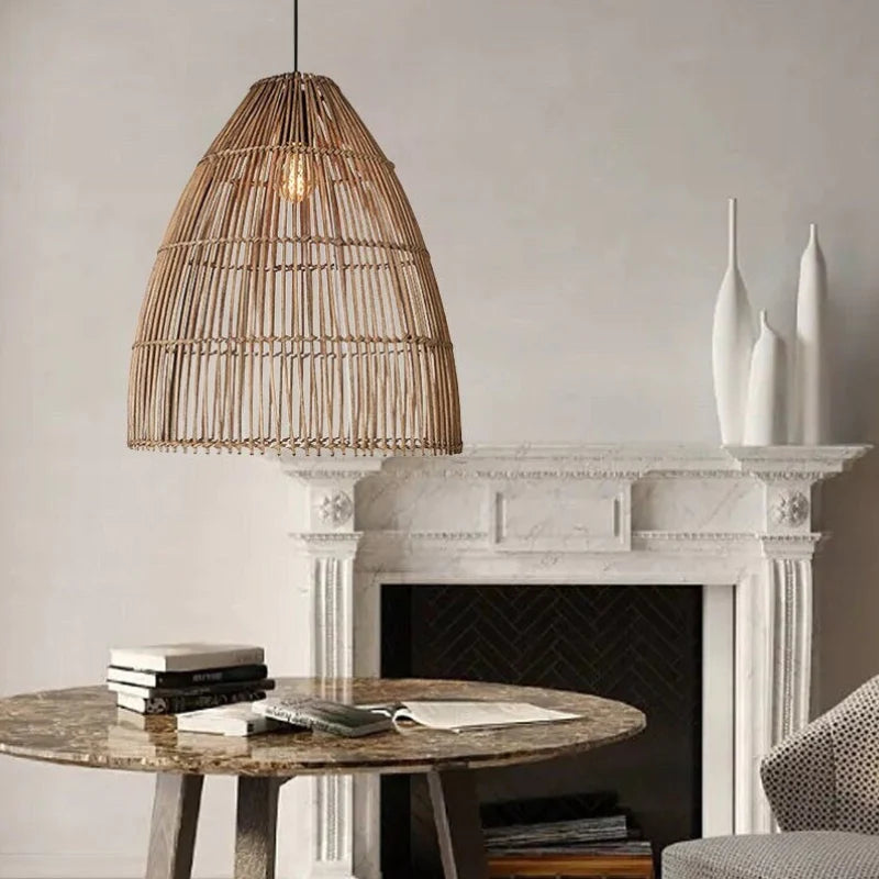 Suspension Rotin Allongée | LUMINA