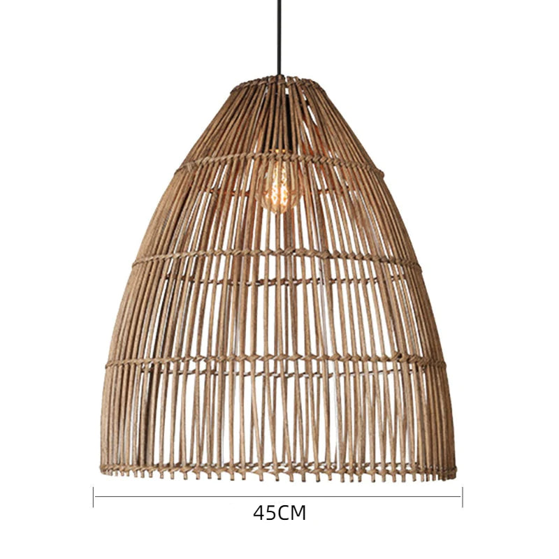 Suspension Rotin Allongée | LUMINA