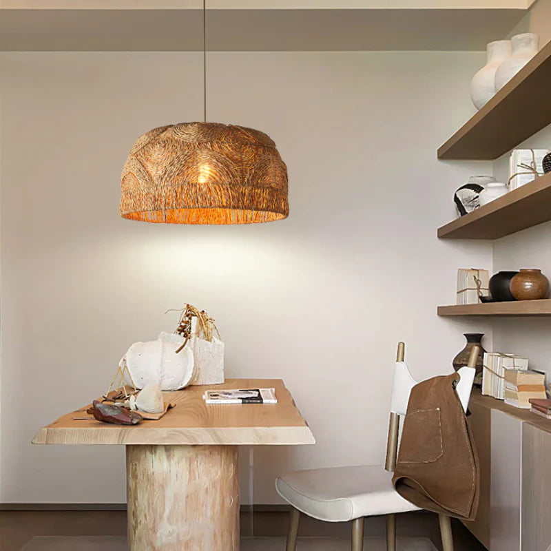 Suspension Rotin Raphia | SOLEIL D'AFRIQUE