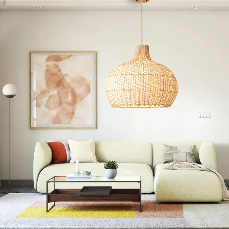 Suspension Osier Blanc | CACHER