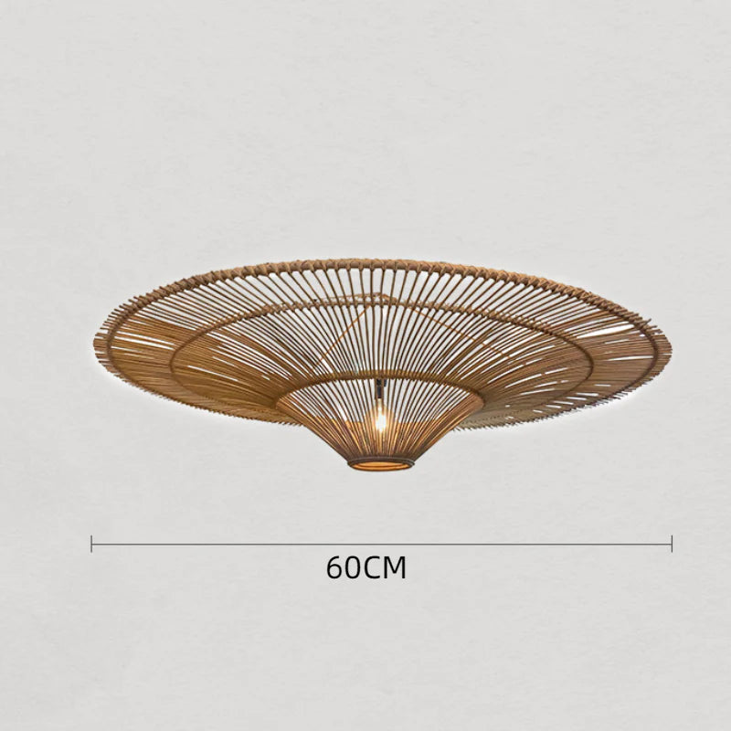 Suspension Rotin Plate