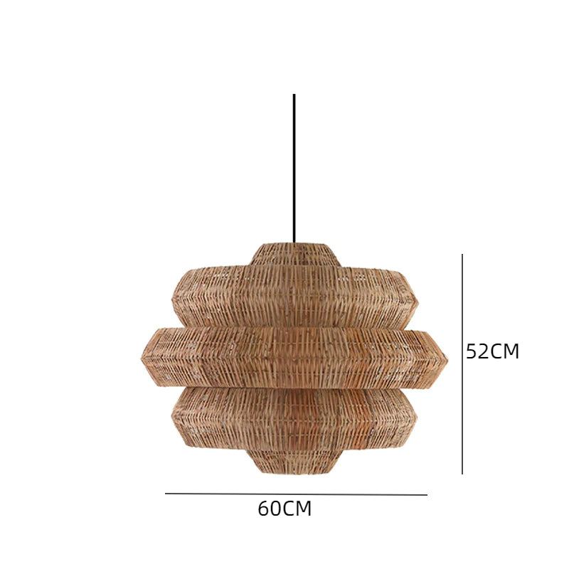 Suspension Rotin Terracotta | ESQUISSE