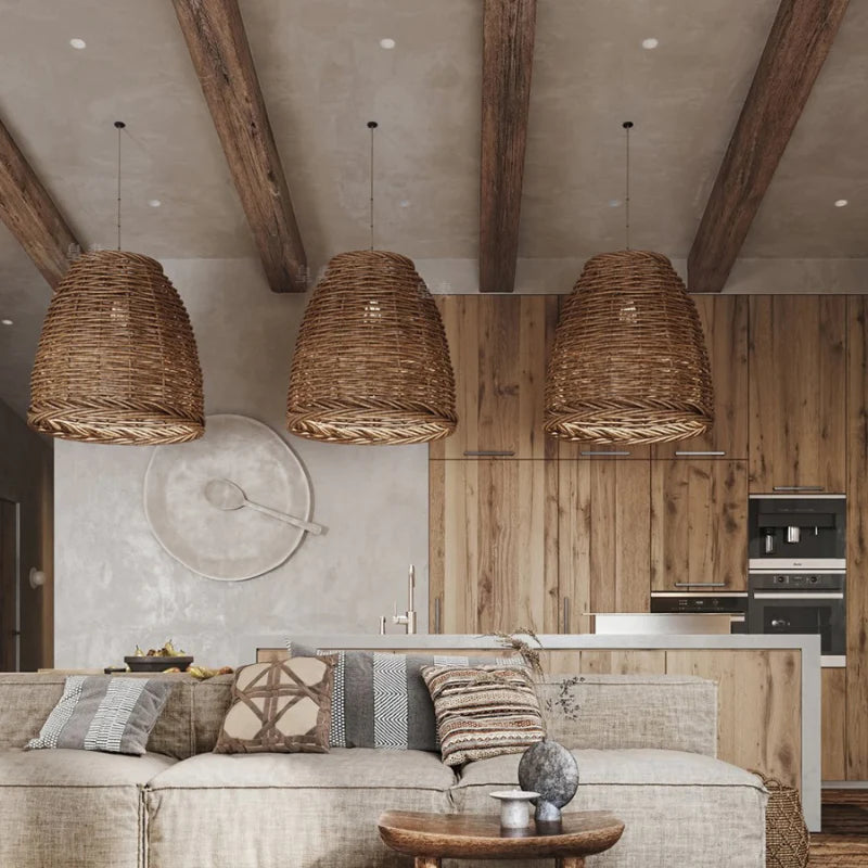 Suspension Rotin Wabi Sabi | ÉPURE