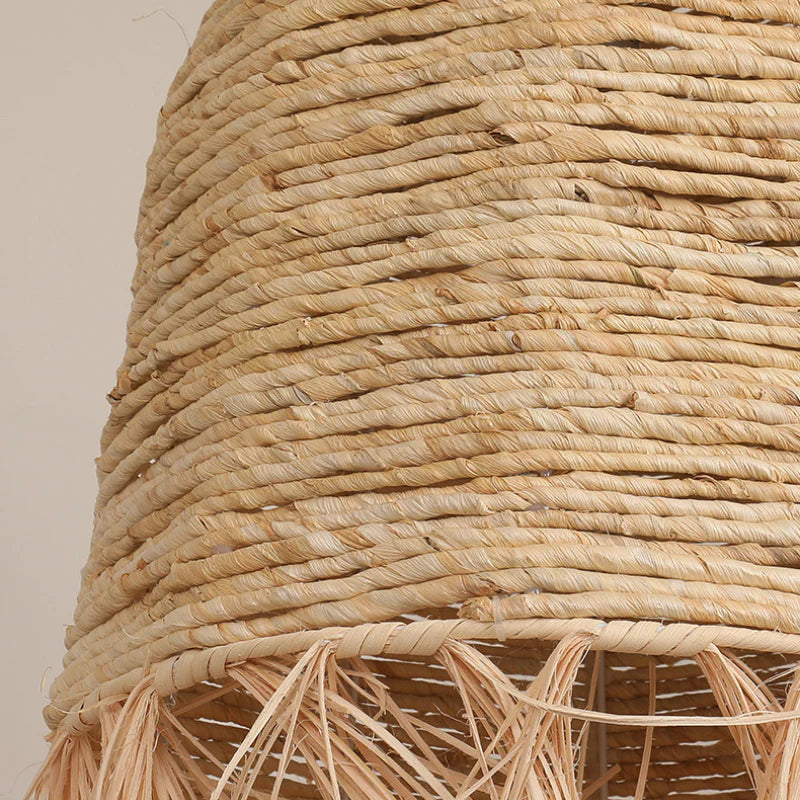 Suspension Rotin à Franges Bohème | LIVIA