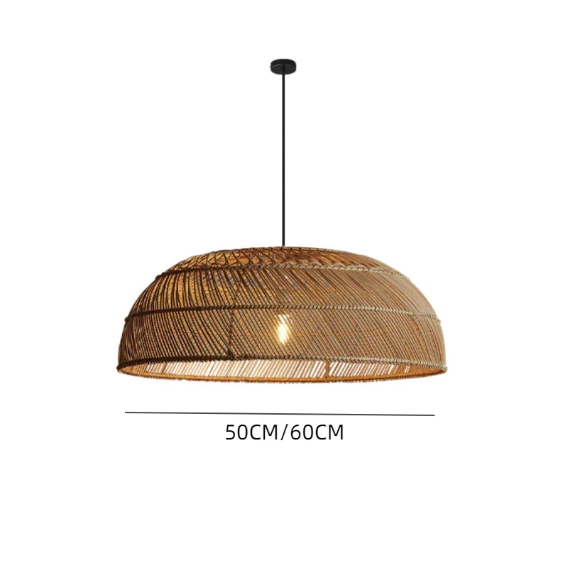 Suspension Rotin Bohème