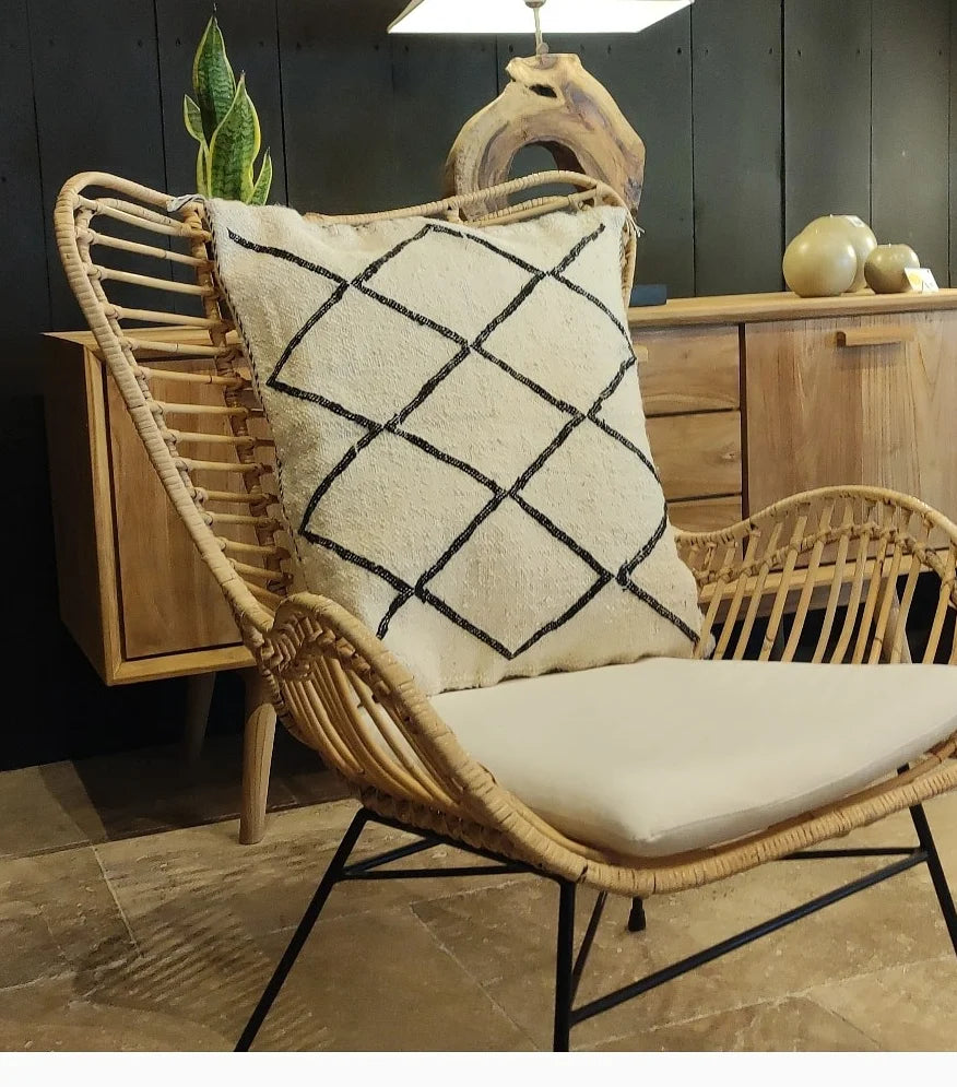 Fauteuil en Rotin et Métal | AURORE