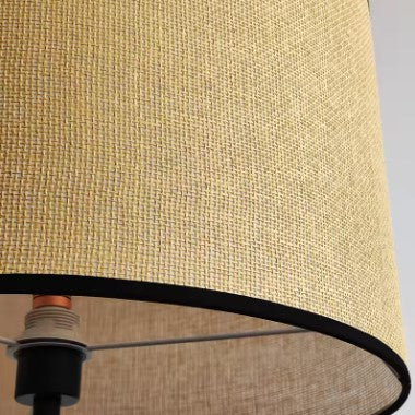 Lampadaire rotin style rural