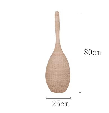 Lampadaire en rotin goutte d’eau