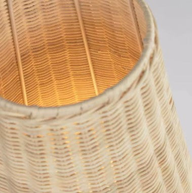 Lampadaire rotin style nordique