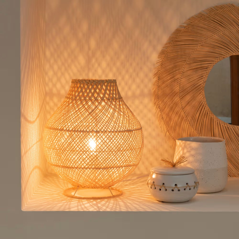 Lampe en Rotin Bohème | ALJABAL