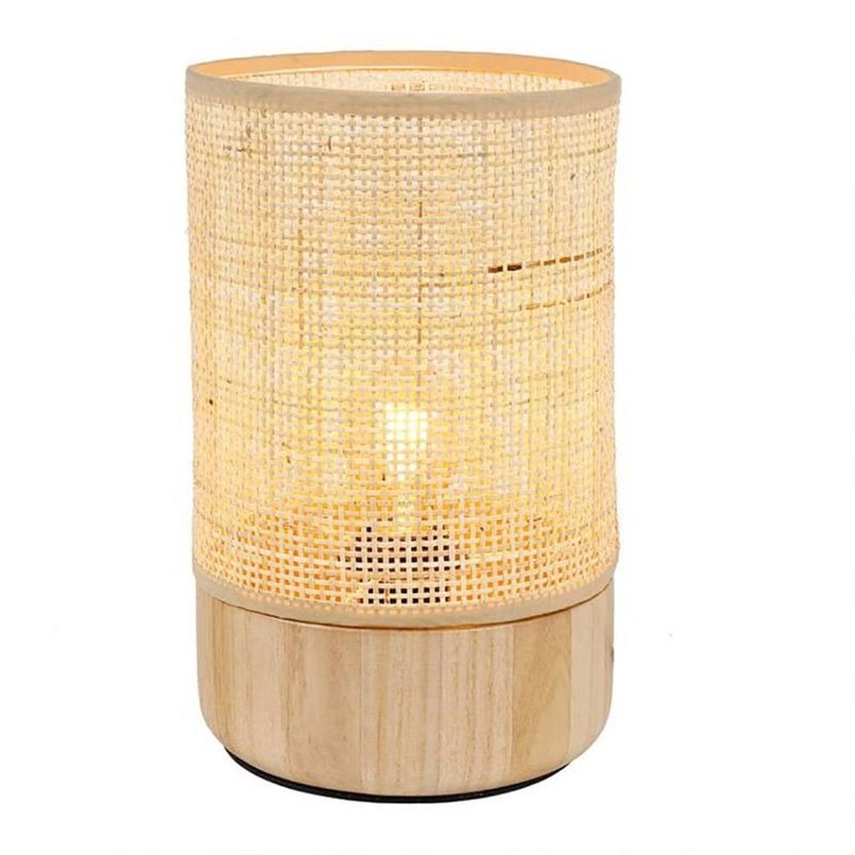 Lampe Bois et Rotin | SOLANO