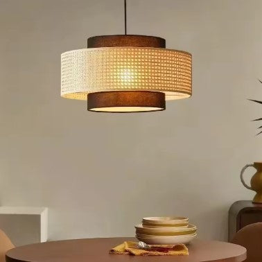 Suspension rotin design minimaliste