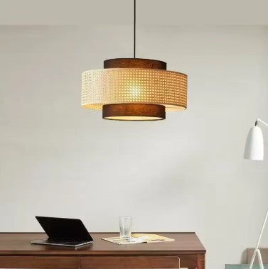 Suspension rotin design minimaliste