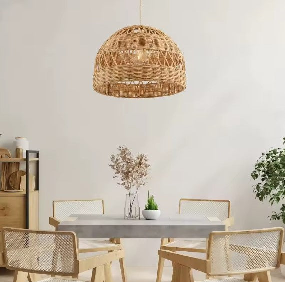 Suspension rotin épure