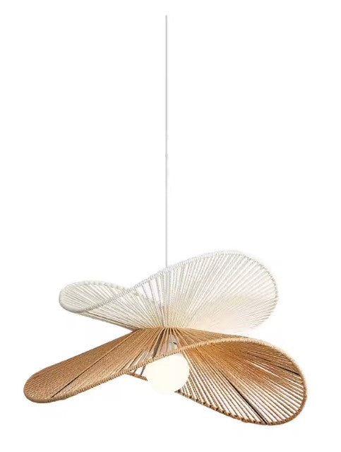 Suspension rotin élégance aérienne