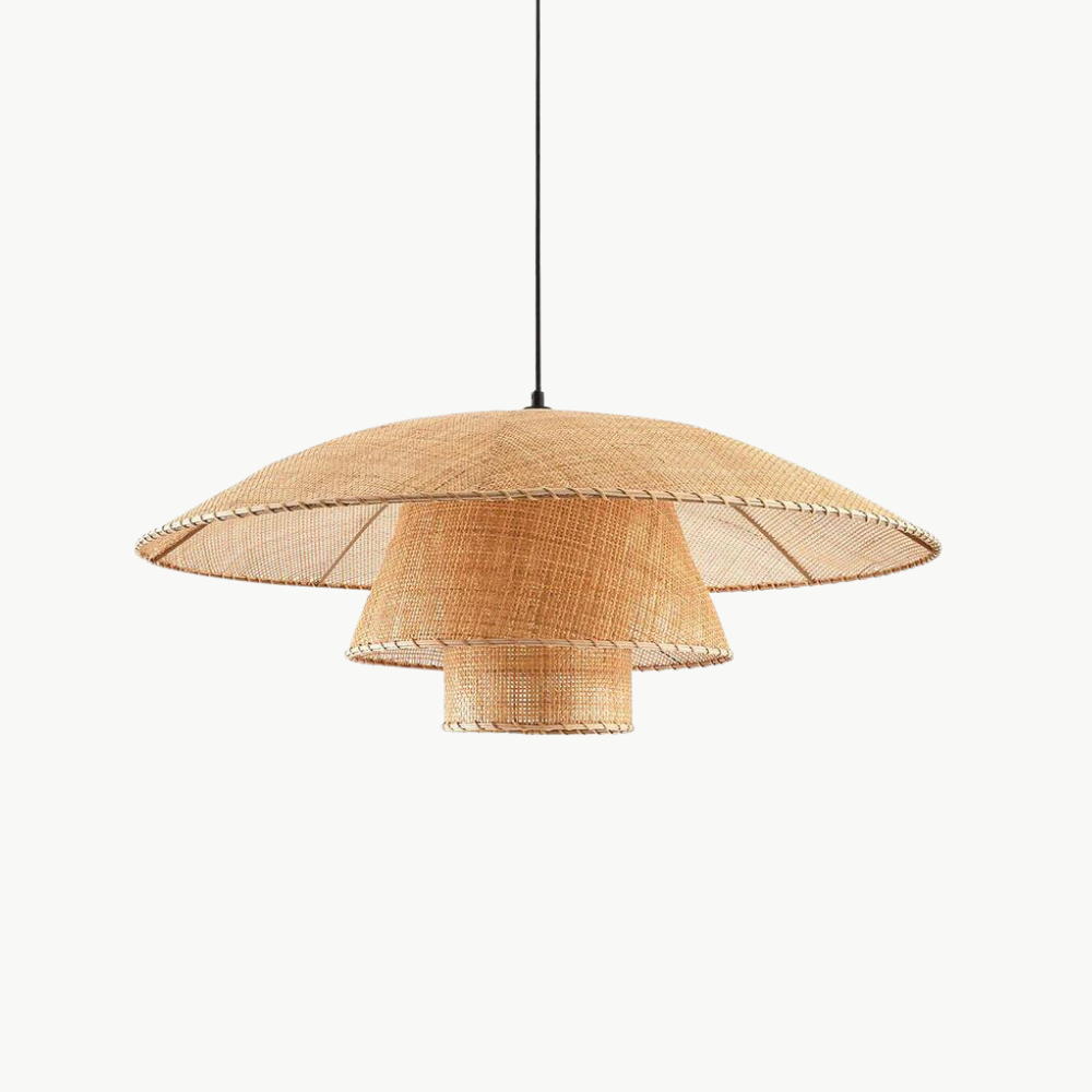 Suspension Rotin ⌀80 cm