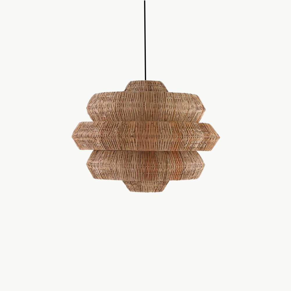 Suspension Rotin Terracotta