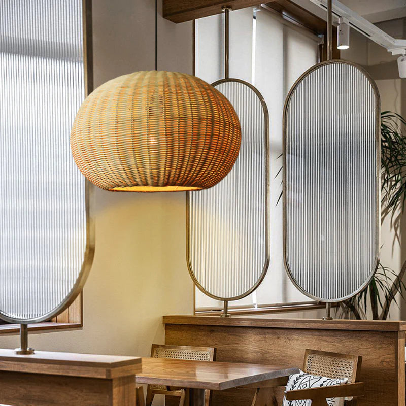 Suspension Boule Osier