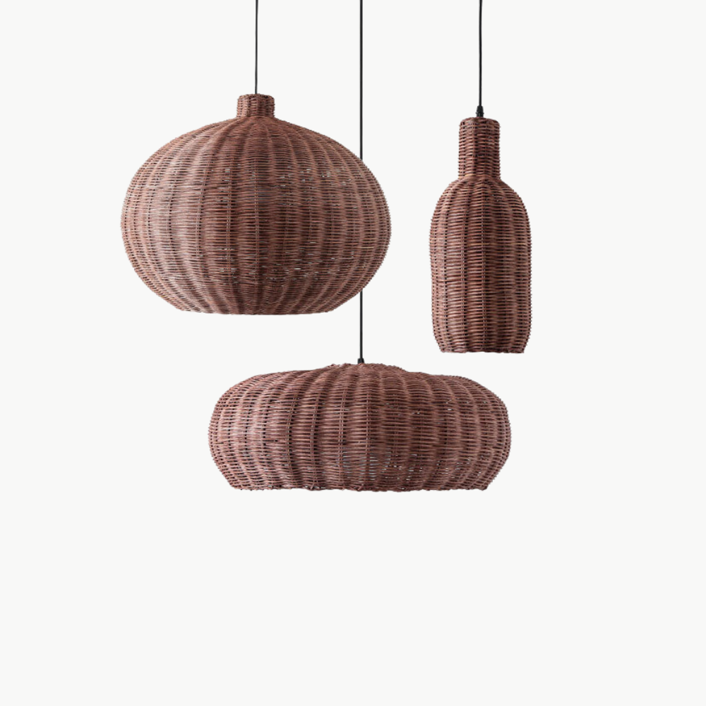 Suspension Osier Marron | COSYNEST