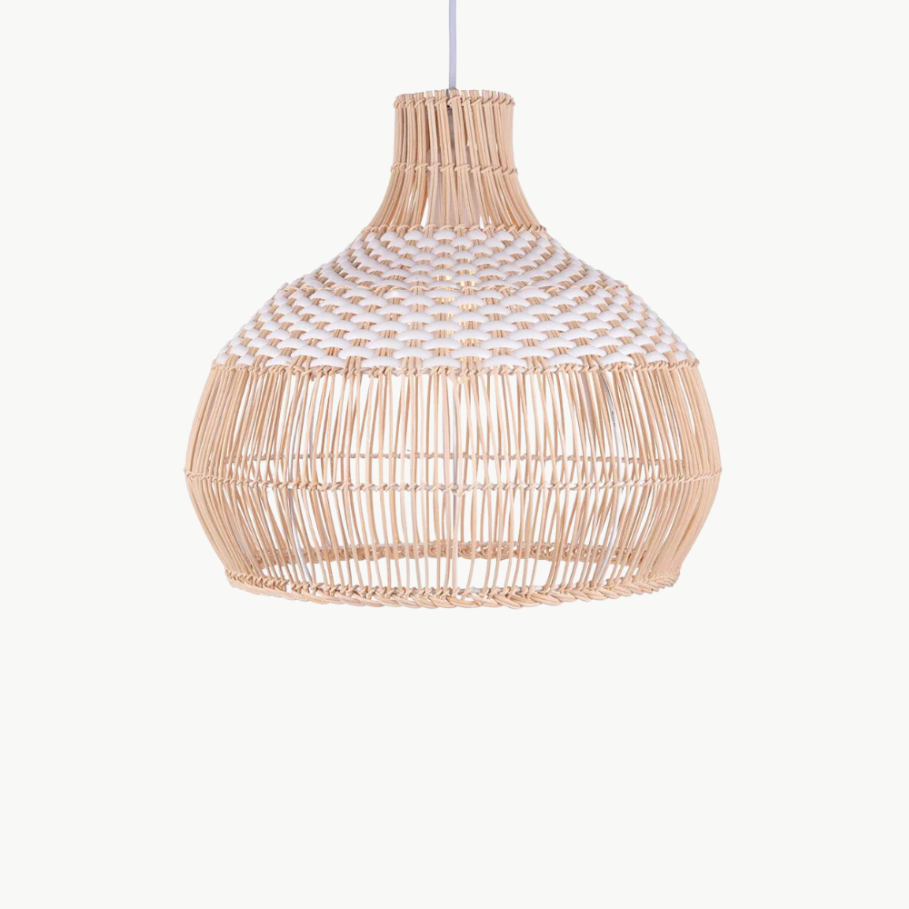 Suspension Rotin Scandinave