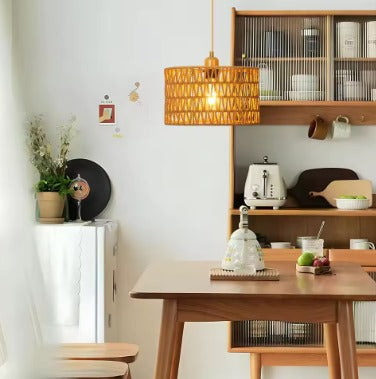 Suspension rotin "Éclat Naturel"