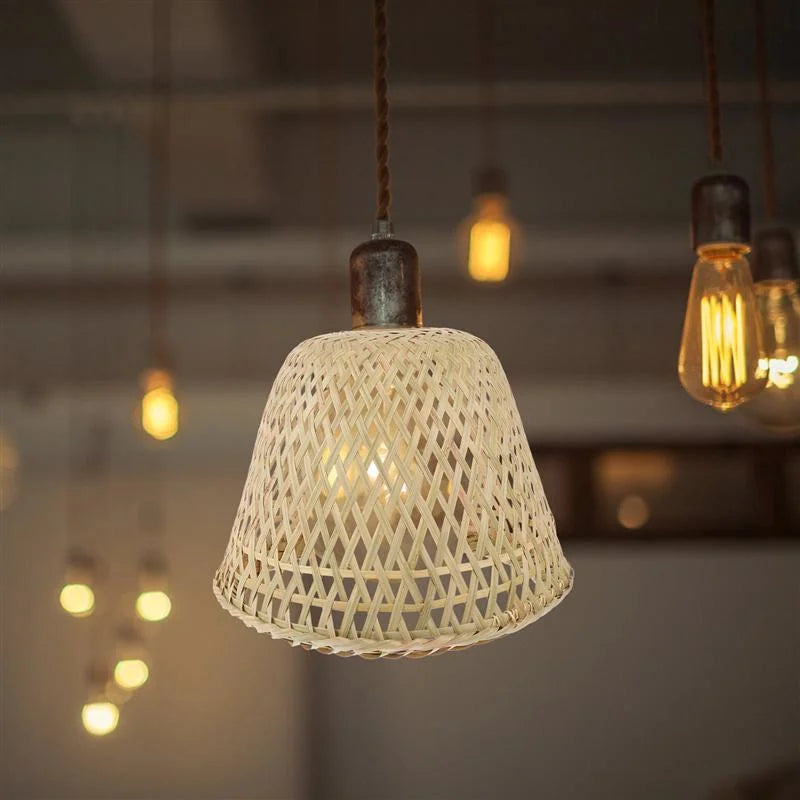 Abat-Jour Bambou Tressé | SOLAINE