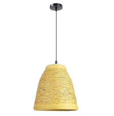 Abat-jour en bambou et rotin