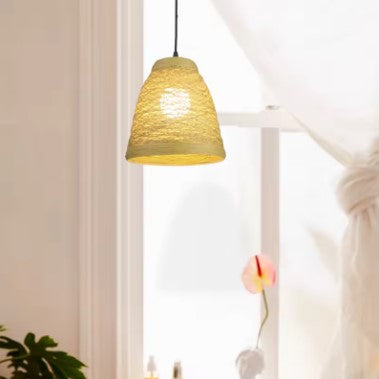 Abat-jour en bambou et rotin