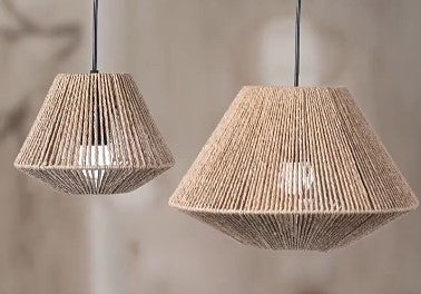 Abat-jour rotin chaleureux
