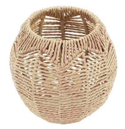 Abat-jour rotin corde stylé