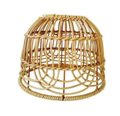 Abat jour rotin couvercle