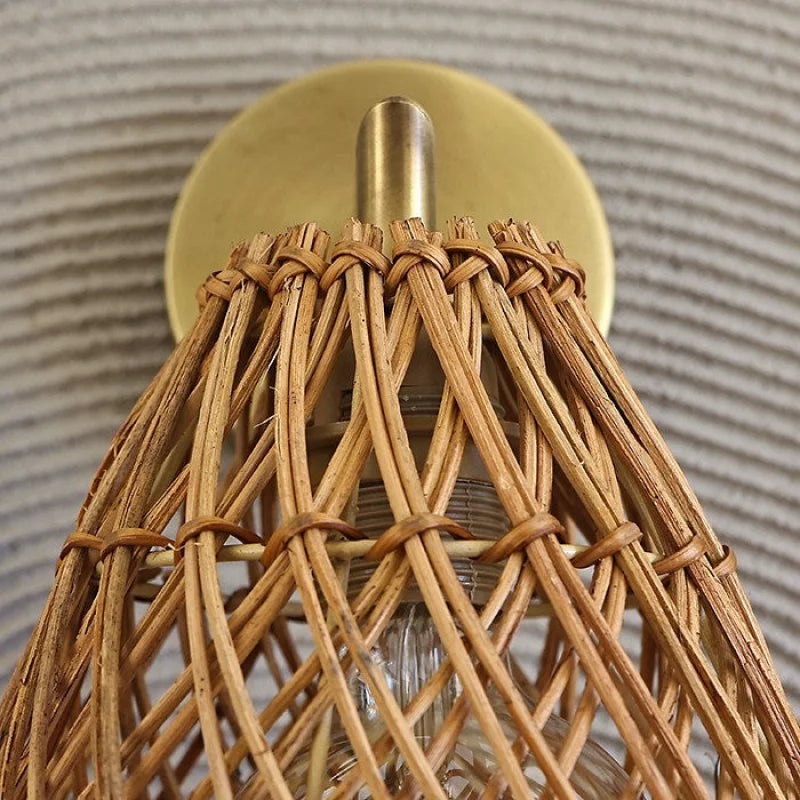applique rotin et metal