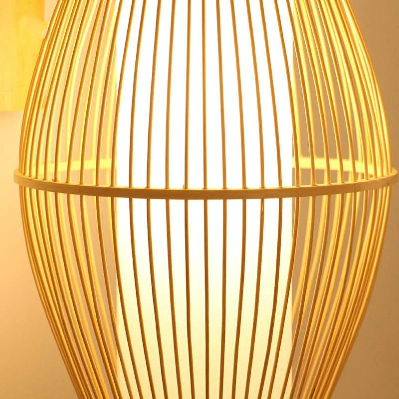 luminaire bambou japonais