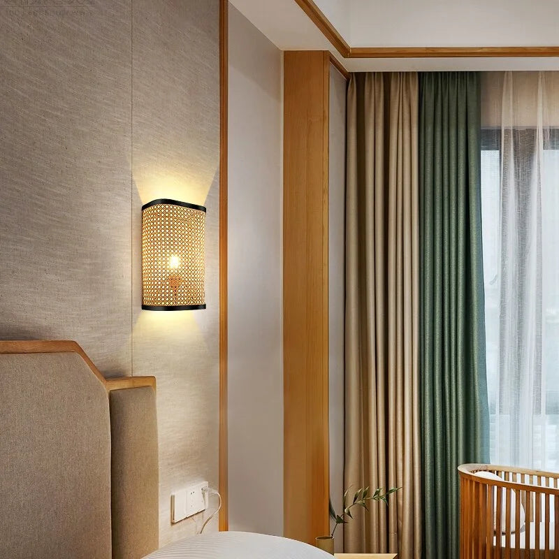 Applique Murale Lit Rotin | LUMI