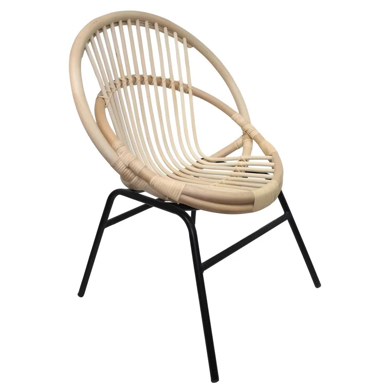 Chaise en Rotin Blanc