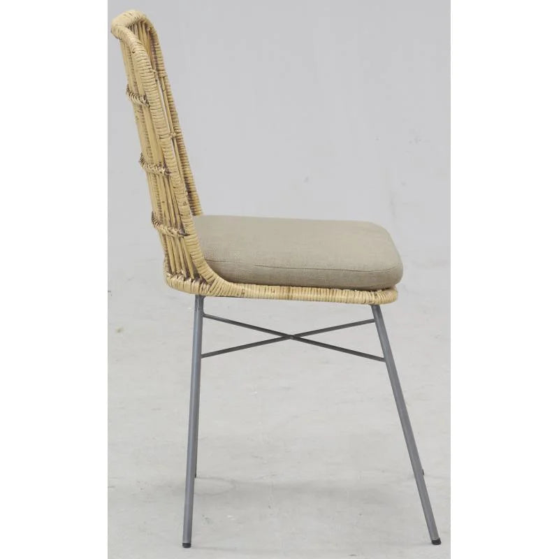 Chaise Rotin avec Coussin | ZENITUDE
