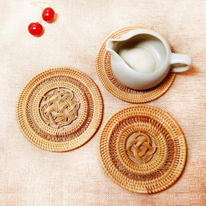 Dessous de Plat Rotin Vintage