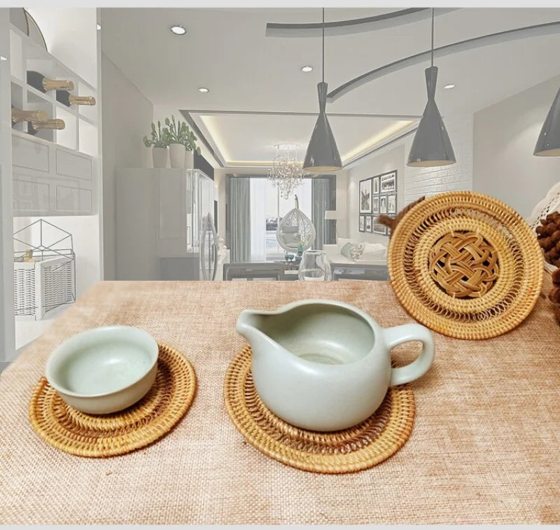 Dessous de Plat Rotin Vintage