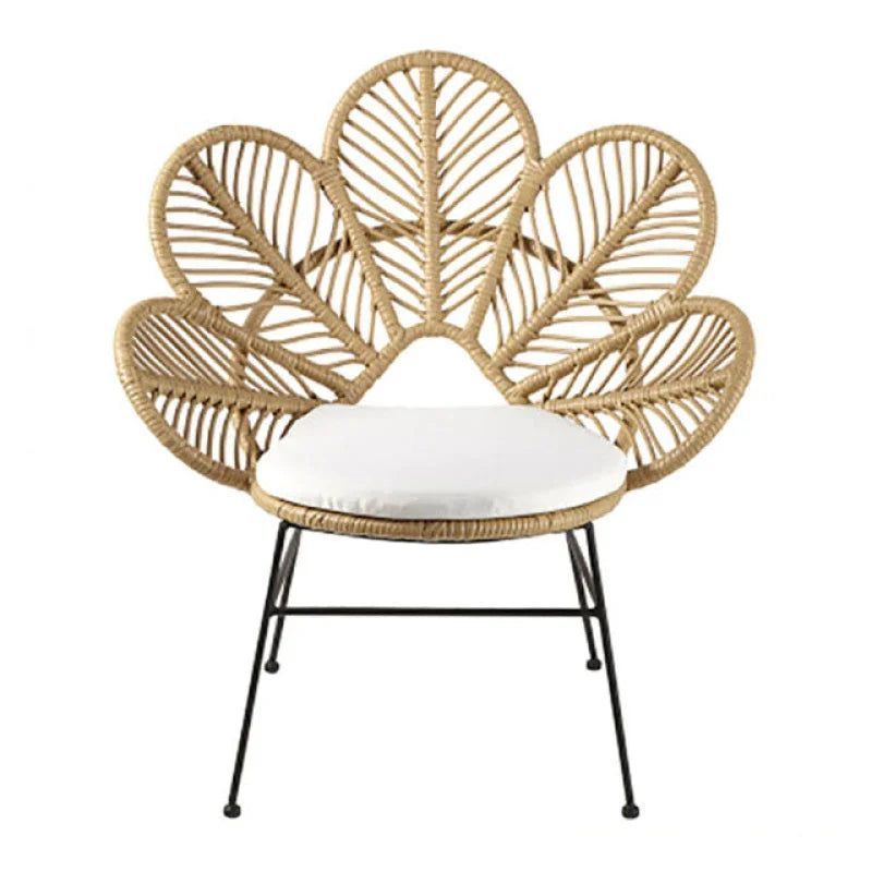 Fauteuil rotin et bois