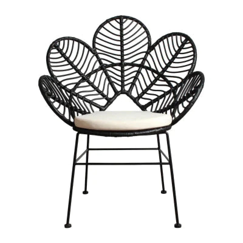 fauteuil rotin noir design