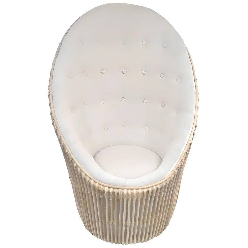 Fauteuil Oeuf en Rotin