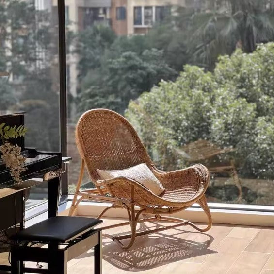 Fauteuil en rotin cocoon nature