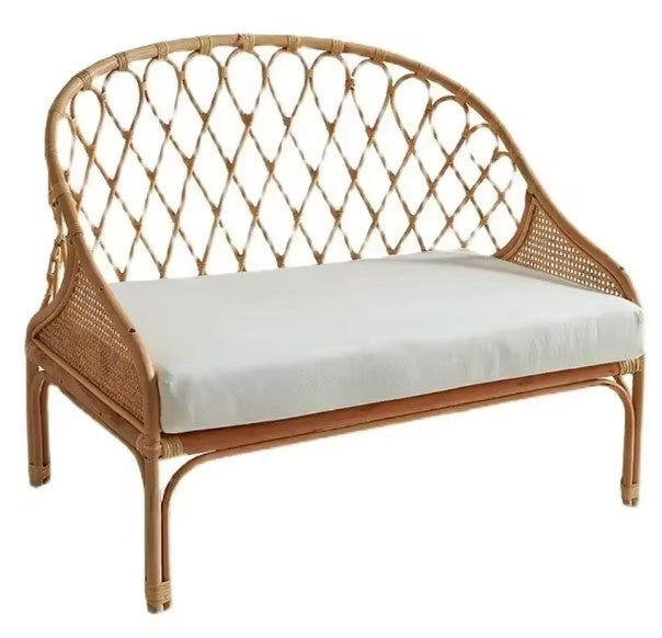 Fauteuil en rotin bohème