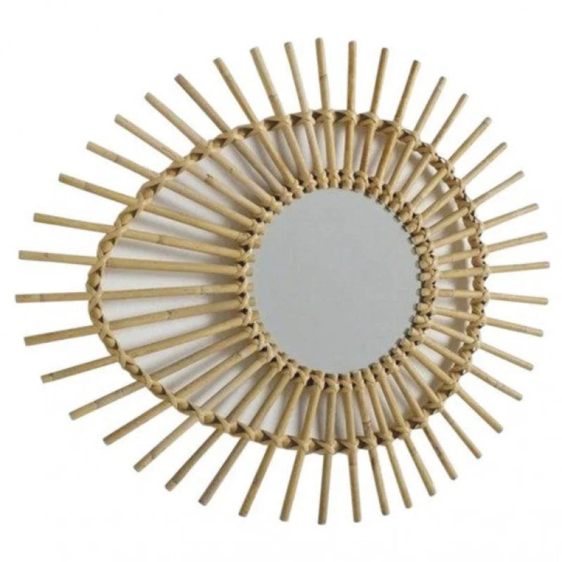 Grand Miroir en Rotin