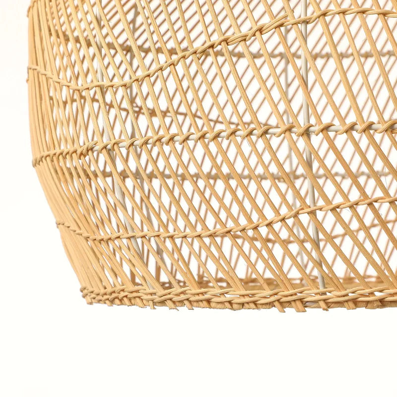 Grande Suspension Rotin & Corde